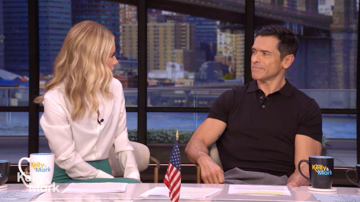 Image of 'How dare you?' Kelly Ripa snapped after Mark Consuelos questioned if her favorite honey was the 'real' kind.
