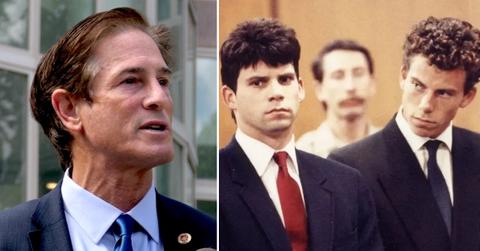 Split photo of Nathan Hochman and Erik and Lyle Menendez.