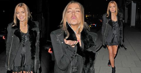 Lindsay lohan partying london community service