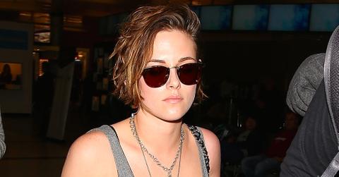 Kristen Stewart departs on a flight at LAX