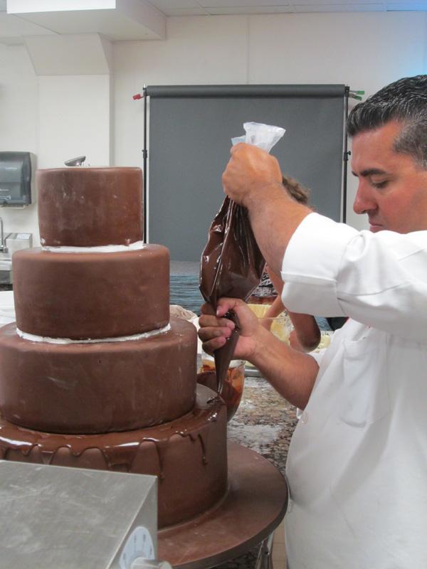 Cake Boss Buddy Decorating Cake