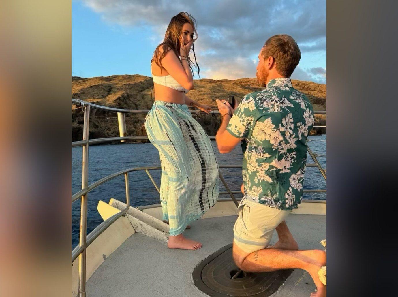 kristen doute engaged luke broderick  years dating surprise