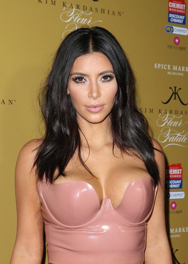 Kim Kardashian walks the red carpet in Melbourne