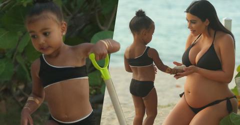 Kim kardashian north beach 02