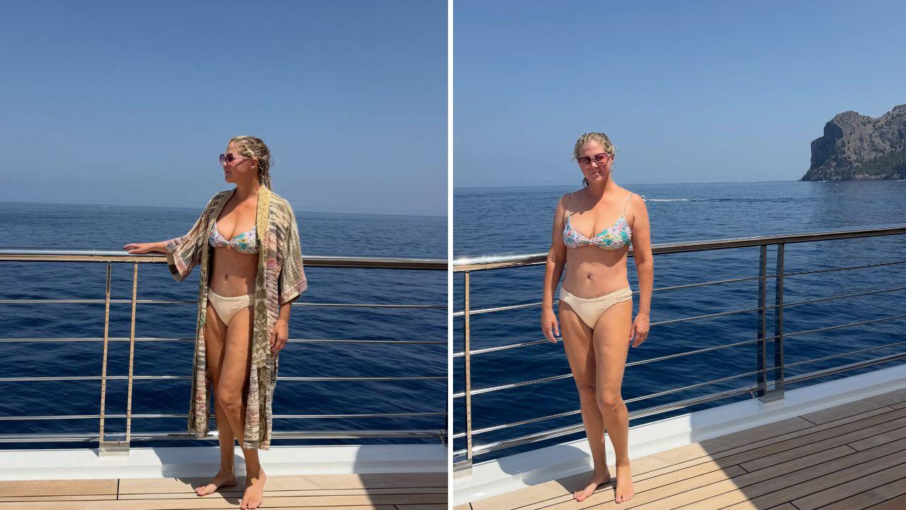 image of Amy Schumer celebrated earning her scuba-diving certification.
