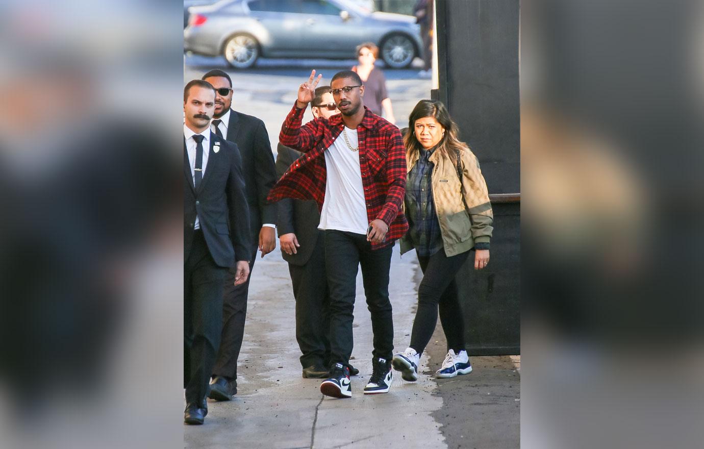 Michael B. Jordan at &#8216;Jimmy Kimmel Live&#8217;