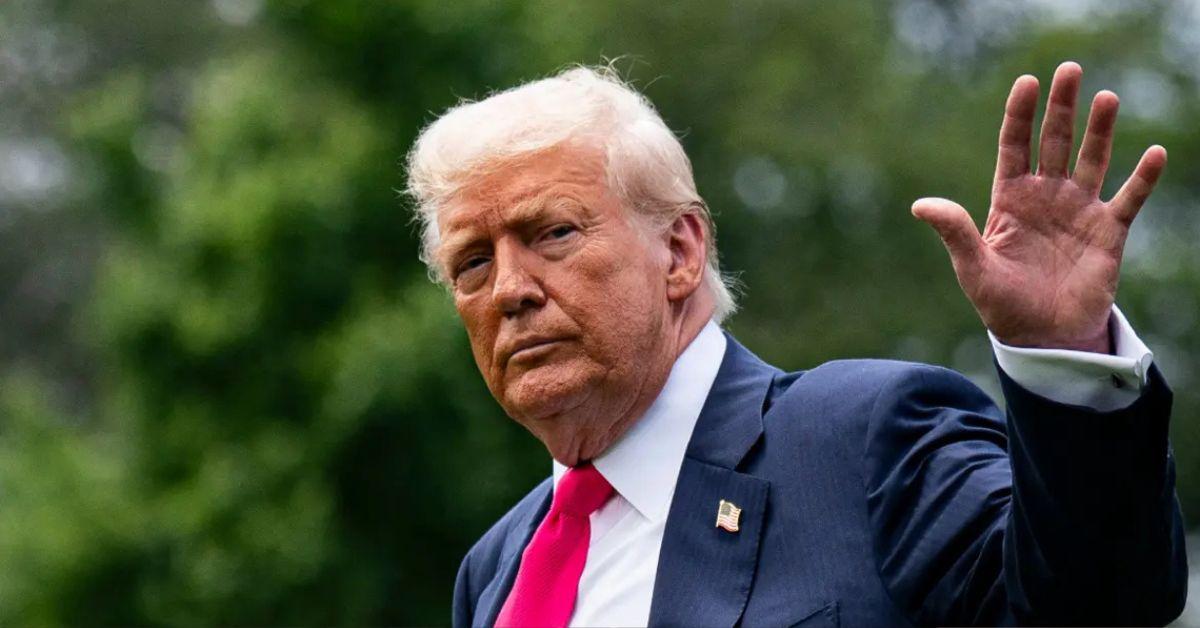 image of Donald Trump threatened European car companies, saying they won't be able to sell their cars in the United States until they lower their drug prices.