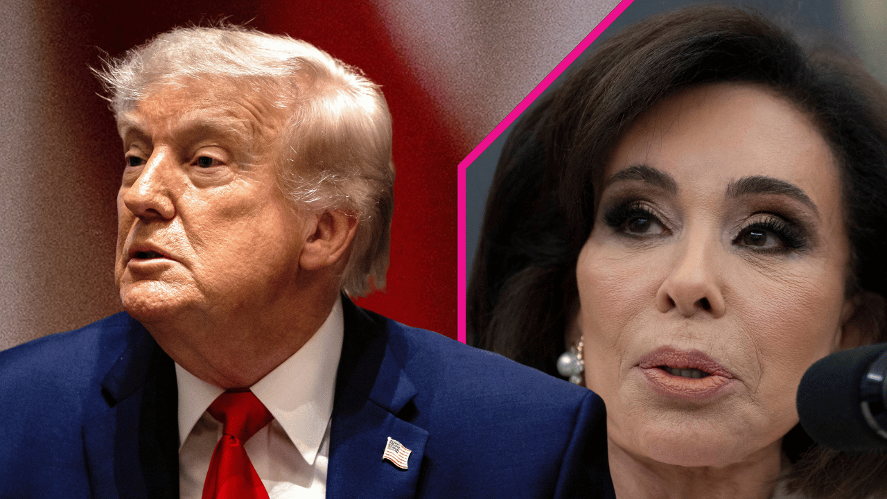 Composite photo of Donald Trump and Jeanine Pirro.
