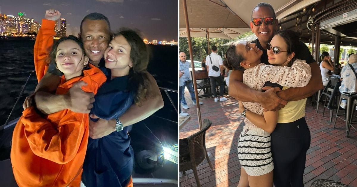 image of Alex Rodriguez and Cynthia Scurtis have two daughters, Natasha and Ella.