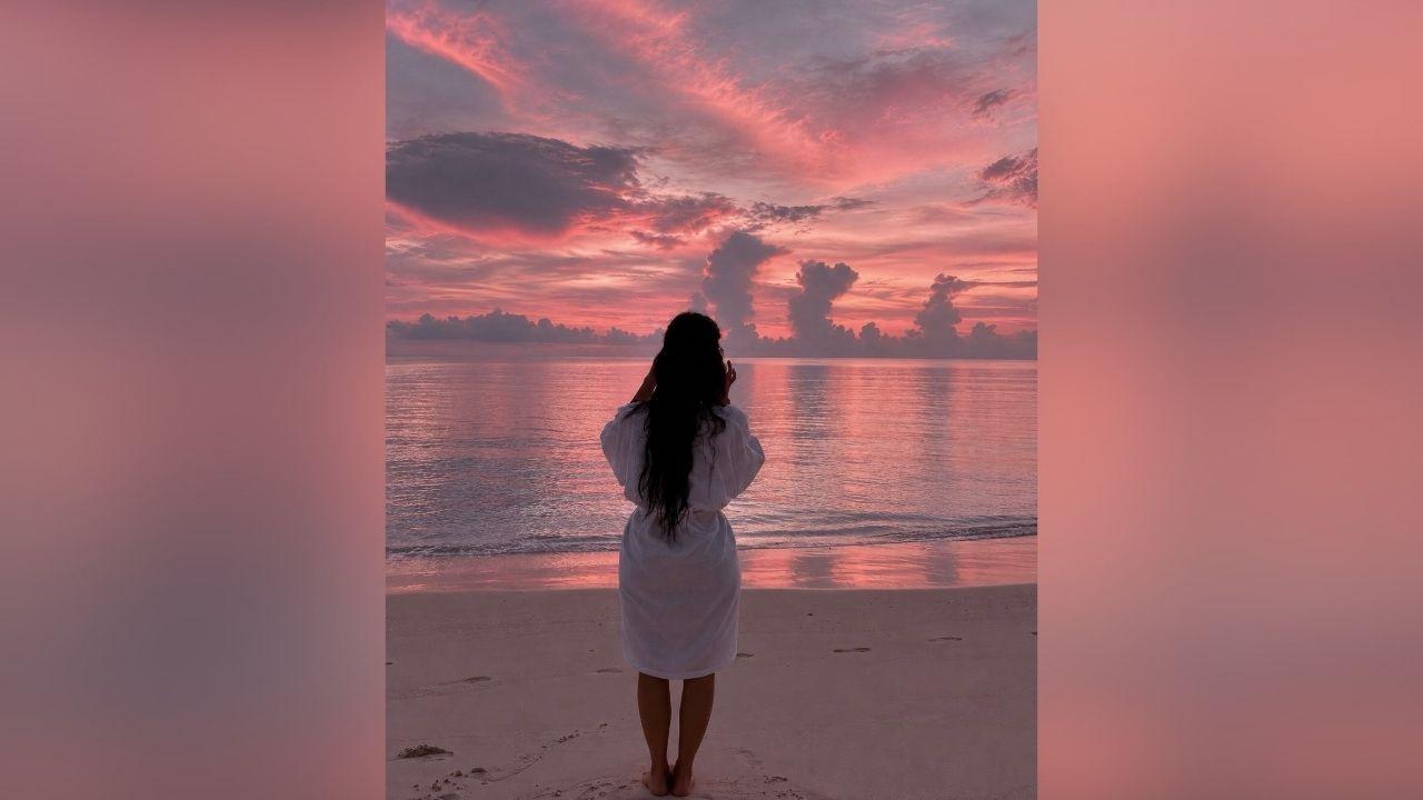 image of Kim Kardashian shared photos from her Philippines vacation ahead of her 46th birthday on October 21.