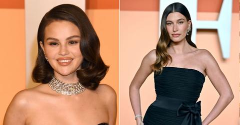 photo of Selena Gomez, Hailey Bieber.