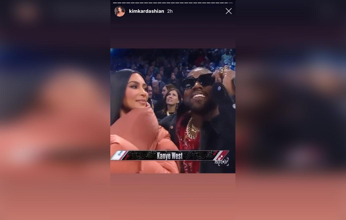 Kanye West Snubs Kim Kardashian On Kiss Cam At All-Star Game