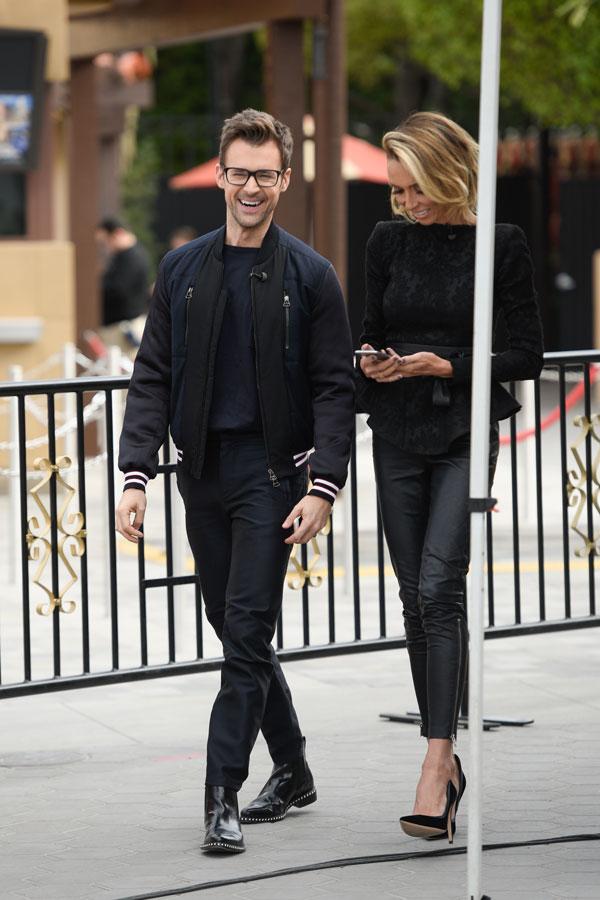 Giuliana Rancic Skinny Arms Legs Black Leather