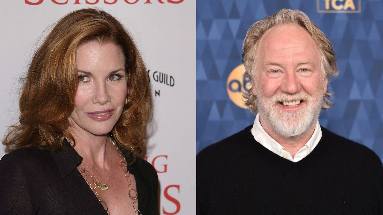 Split image of Melissa Gilbert and Timothy Busfield.