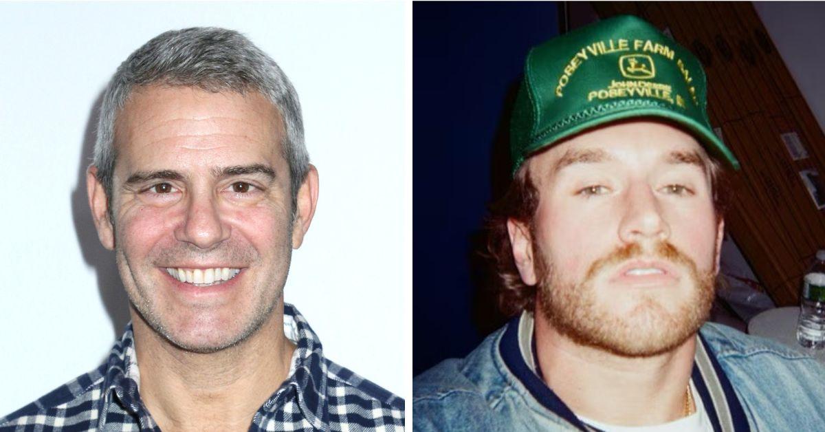 split photo of Andy Cohen & West Wilson