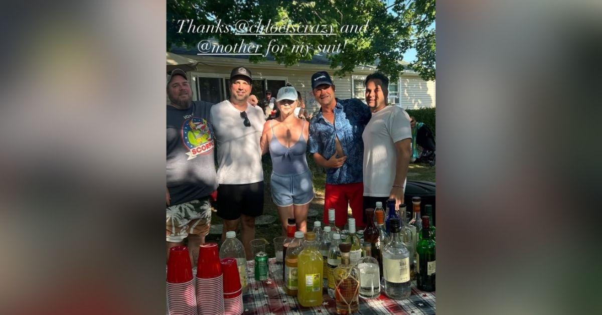 image of Amy Schumer celebrated Independence Day with a close-knit group of friends she has known for more than three decades.