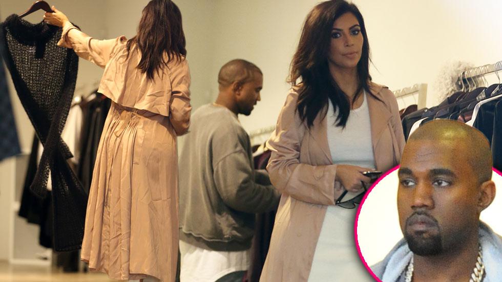 Kanye west styling pregnant kim kardashian