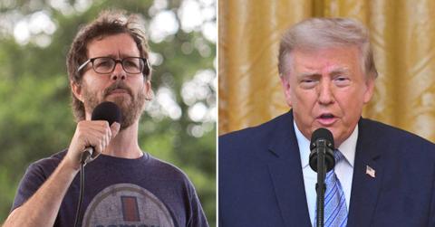 Photo of Ben Folds and Donald Trump.