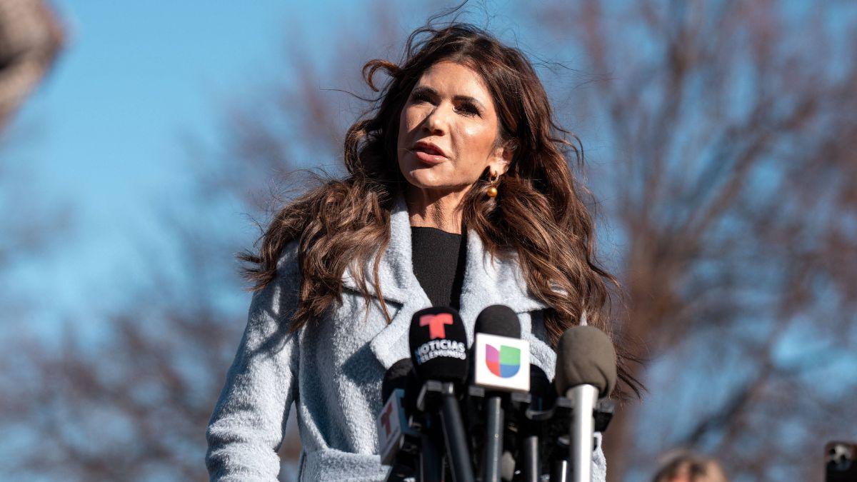 image of DHS Secretary Kristi Noem declared that Alex Pretti 'attacked' ICE agents.