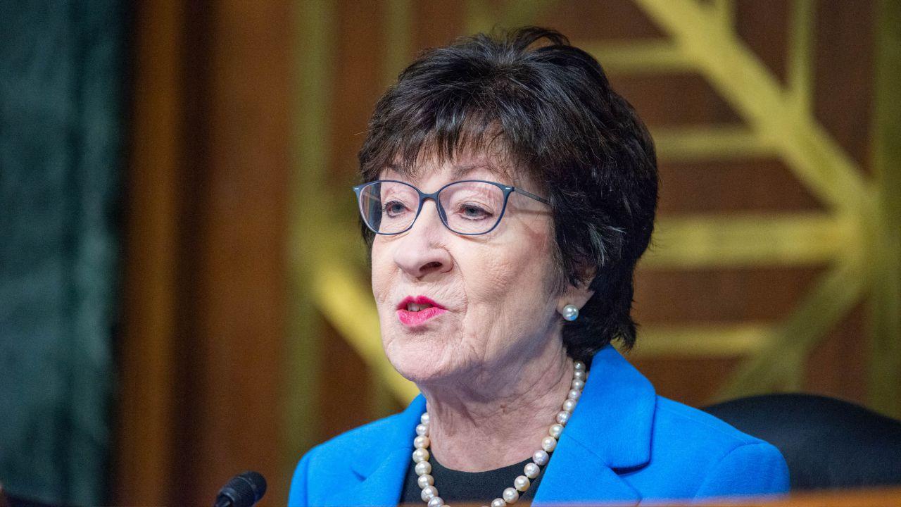 Photo of Collins voted with Trump 96% of the time, but she says she opposes him more often than other Senators.