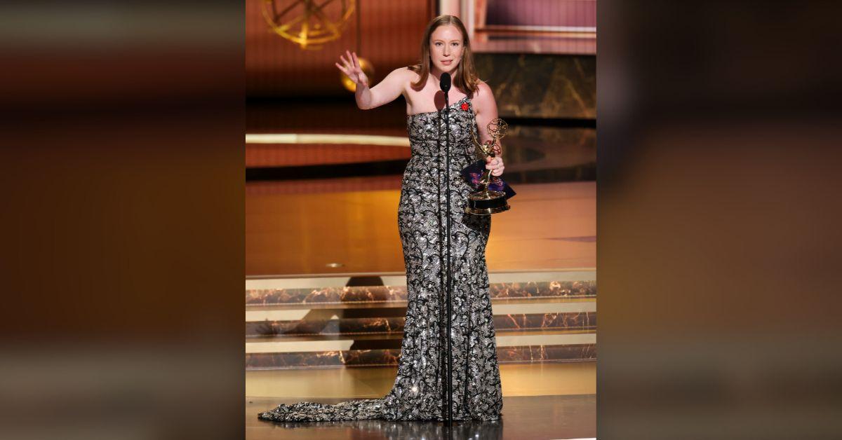 Photo of Hannah Einbinder's 2025 Emmys speech was censored.