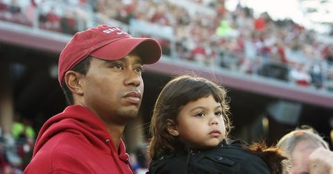 tiger woods daughter sam alexis woods rare appearance ex wife elin nordegren ok