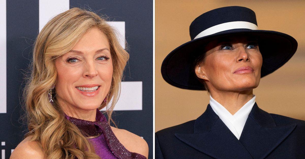 Composite photo of Marla Maples and Melania Trump