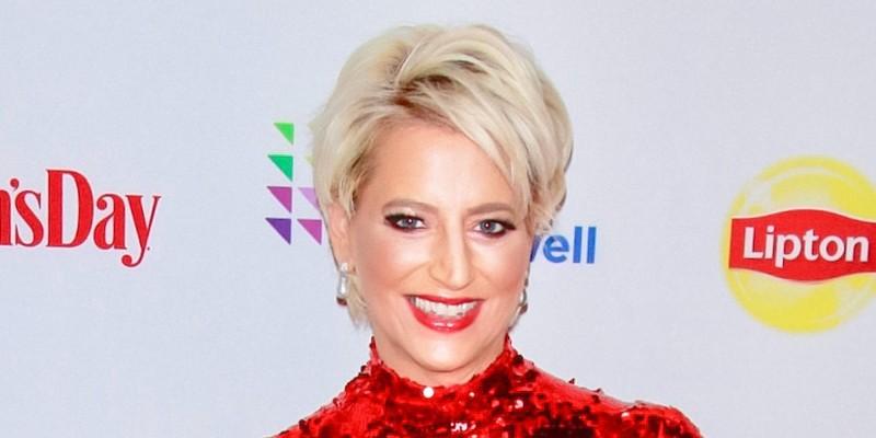 Dorinda Medley Wearing a Red Dress