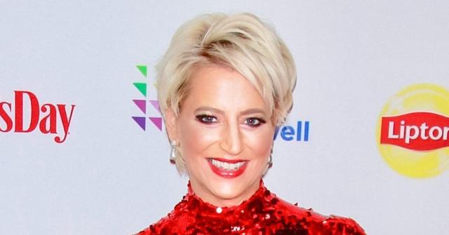 Dorinda Medley Wearing a Red Dress