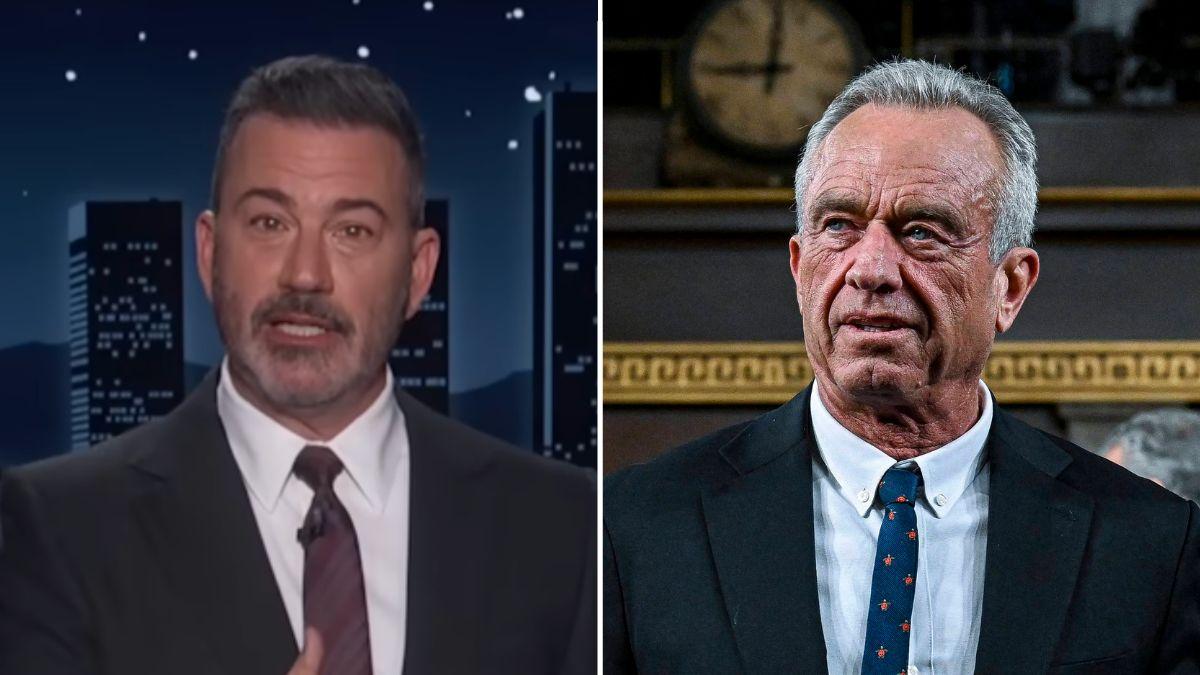 Photo of Jimmy Kimmel and Robert F. Kennedy Jr.