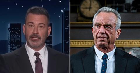 Photo of Jimmy Kimmel and Robert F. Kennedy Jr.