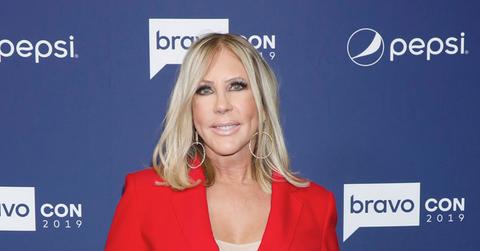 Vicki Gunvalson In Red Suit Promoted 'RHOC'