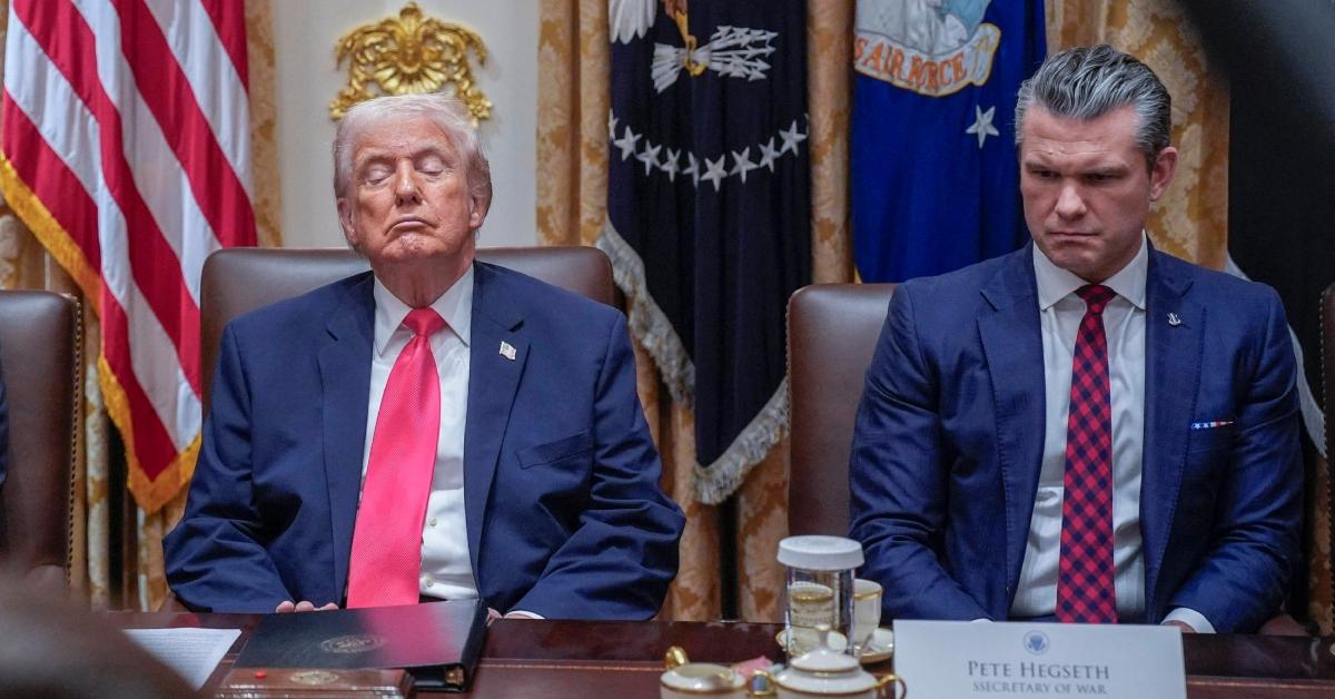 Photo of Donald Trump and Pete Hegseth