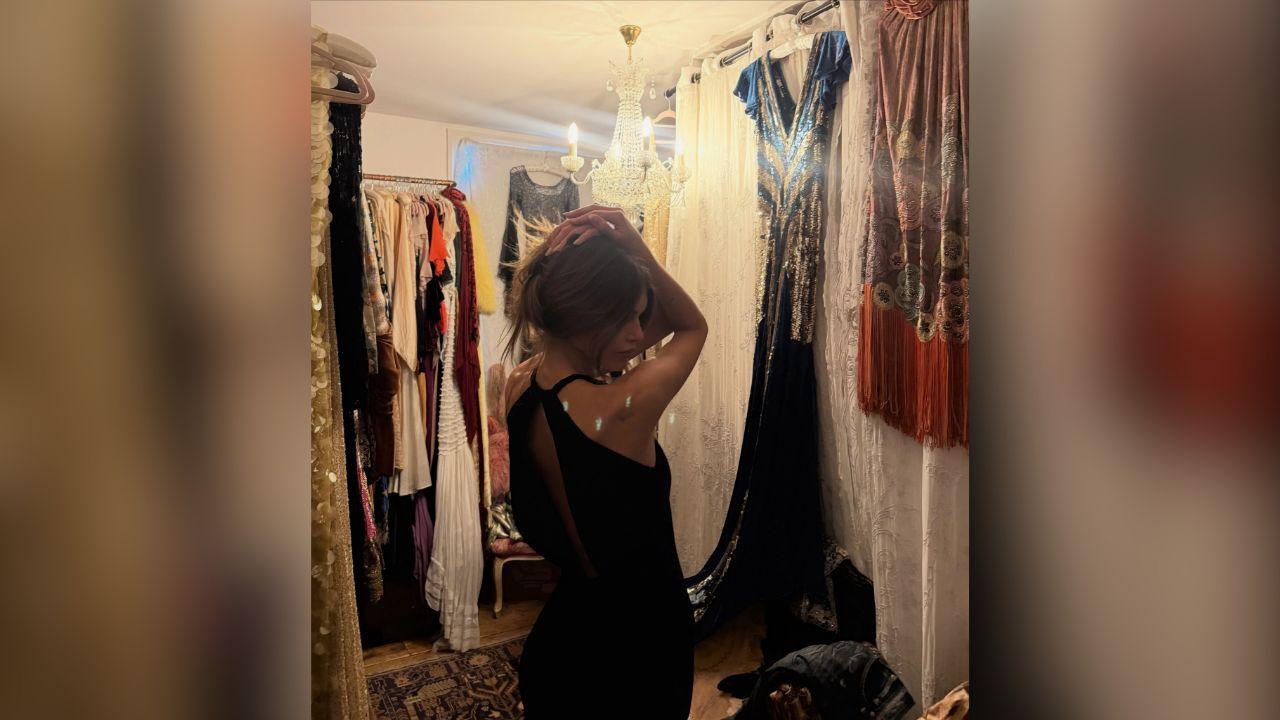 image of Kaia Gerber also posted candid moments with her castmates, giving fans a closer look at the atmosphere on set.