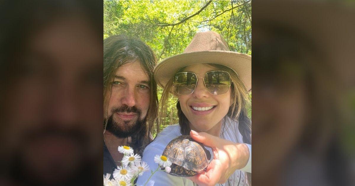 Photo of Billy Ray Cyrus and Elizabeth Hurley went public with their relationship in April.