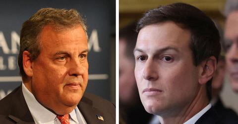 split photo of chris christie and jared kushner