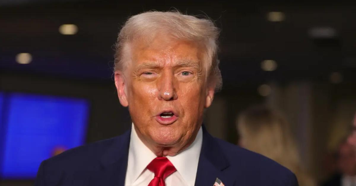 Image of Donald Trump was convicted on 34 felony counts in connection to a hush money payment to Stormy Daniels.