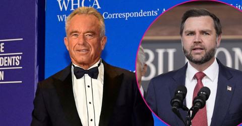 Split photo of RFK Jr. and JD Vance