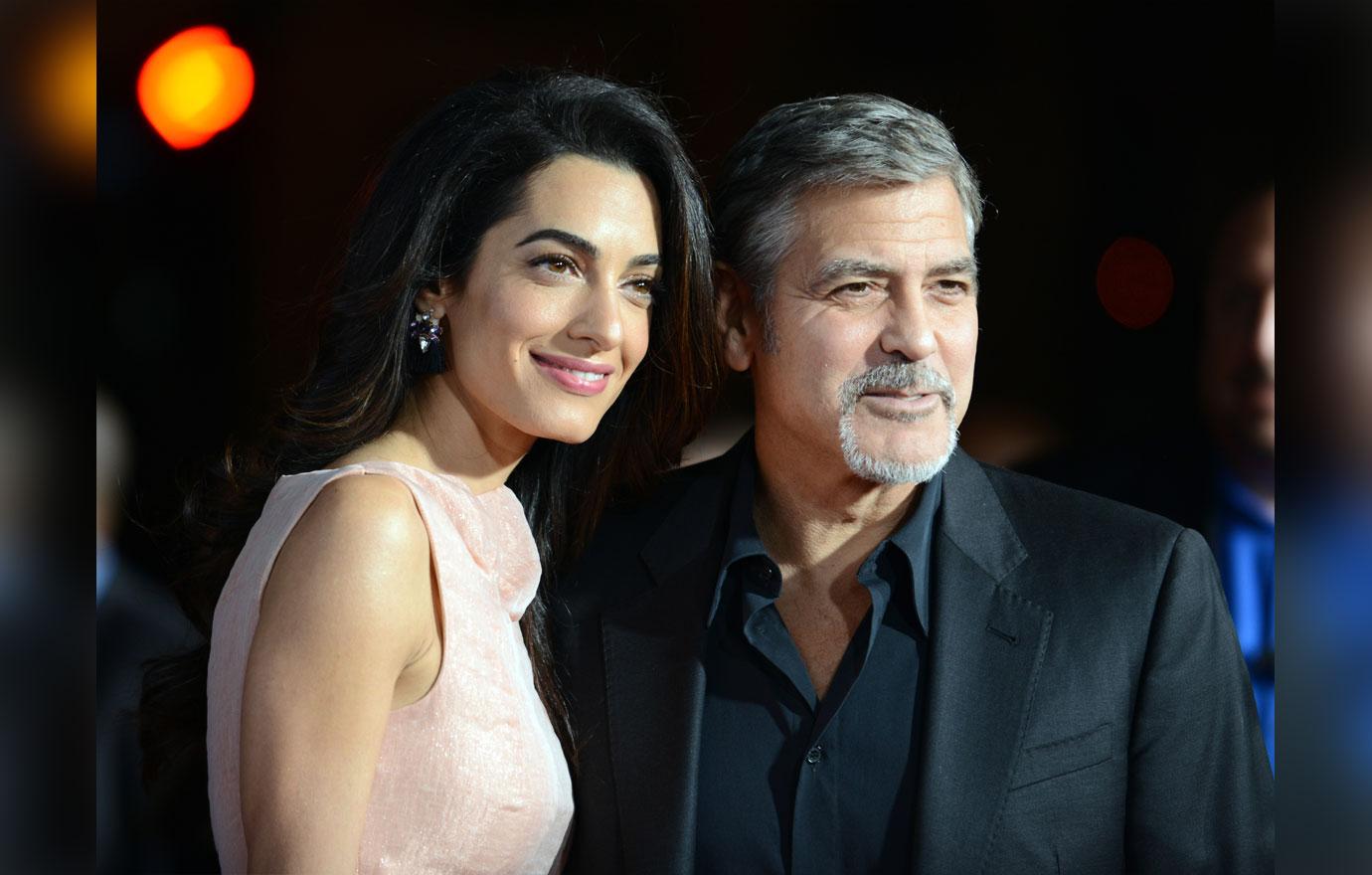 George amal clooney babies plane 4