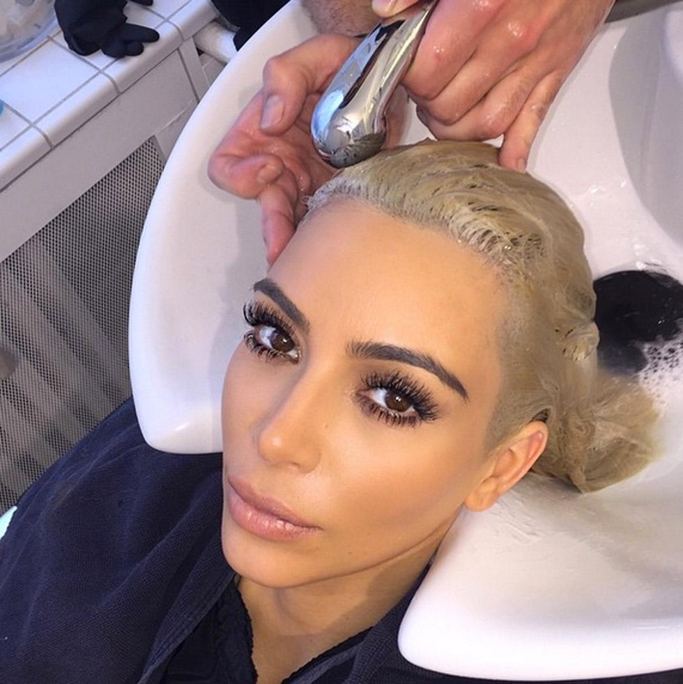 Kim kardashian dyed hair