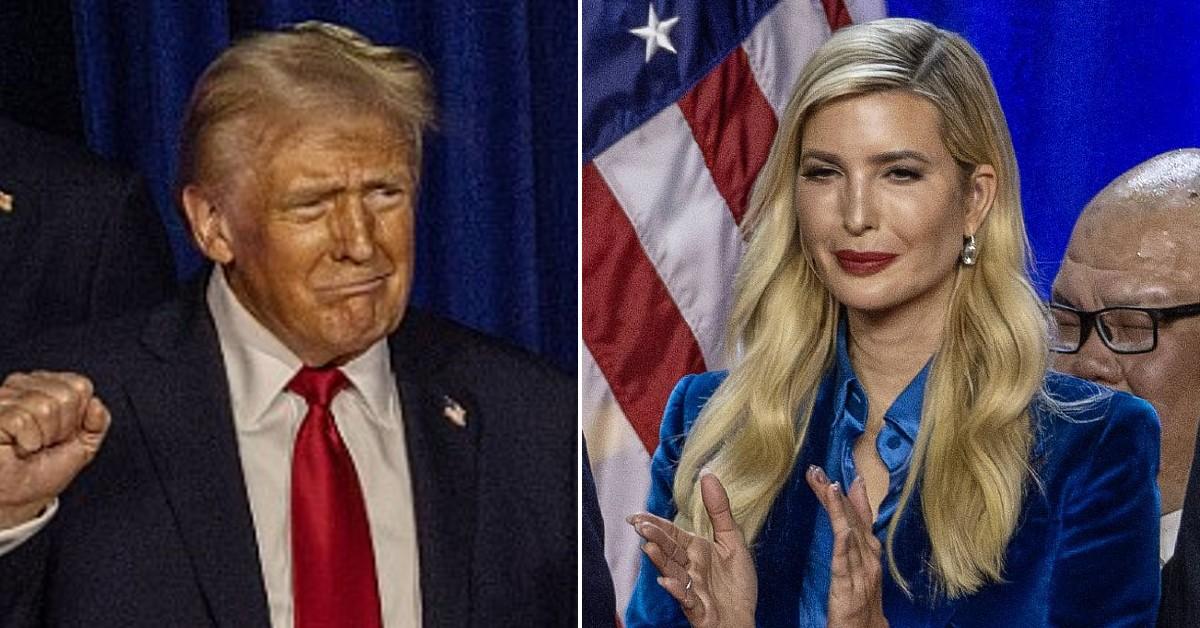 Split photo of Donald and Ivanka Trump.