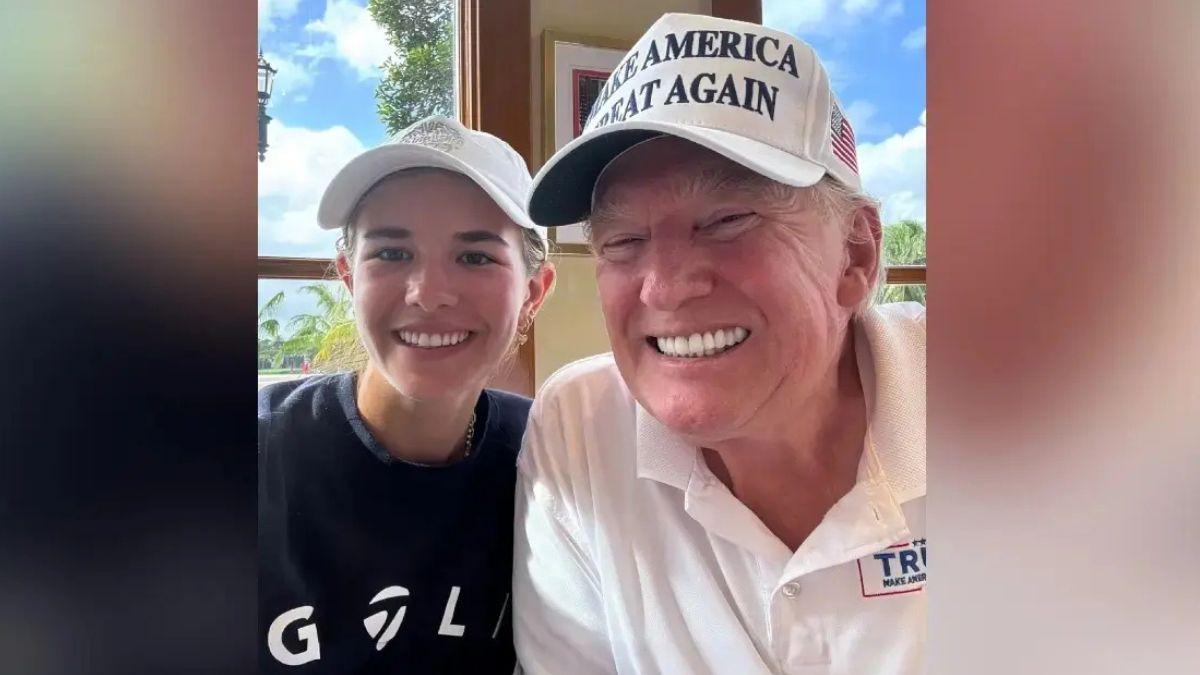 image of kai trump and Donald trump