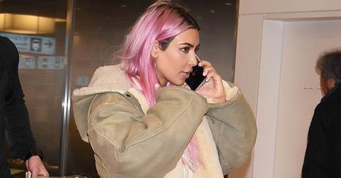 Kim kardashian curses out haters who say pink hair is fake