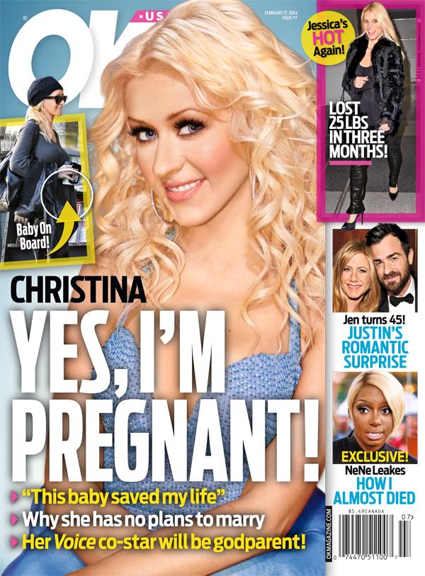 OK! Cover Story - Christina Aguilera Pregnant