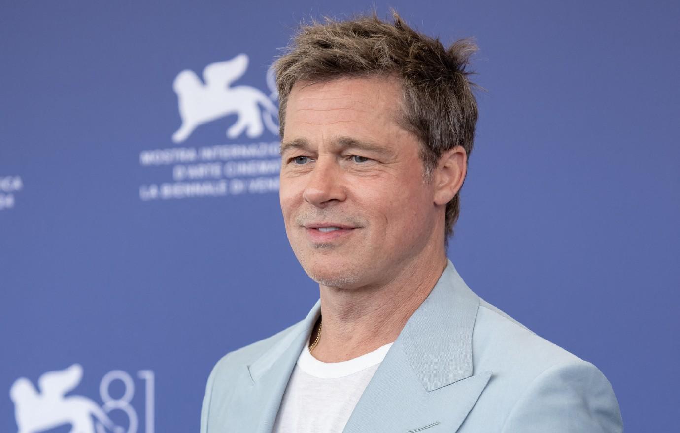 brad pitt collapses las vegas grand prix movie scene left fans stunned