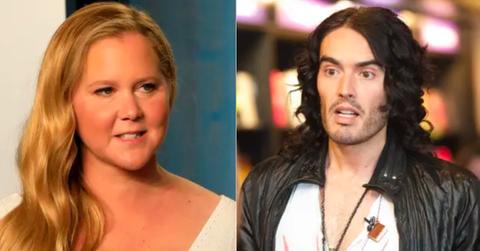amy schumer shades russell brand rapist transphobic allegations
