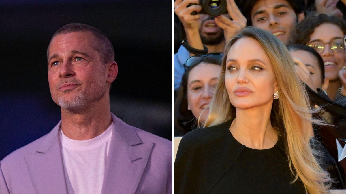 image of Brad Pitt is 'struggling' after his mom's death, a source said. 