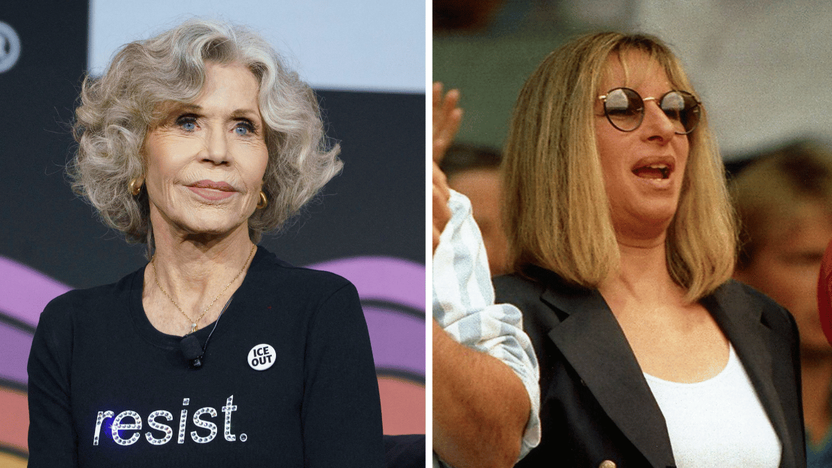 Photo of Jane Fonda and Barbra Streisand