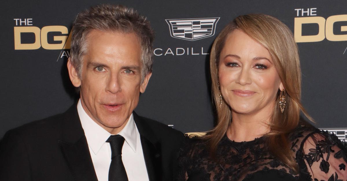 Photo of Ben Stiller and Christine Taylor.