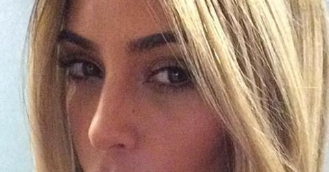 Kim kardashian blonde wig